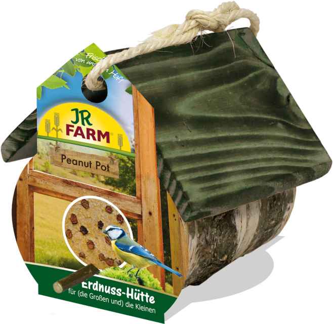 JR FARM Peanut pot Erdnuss-Hütte für Groß-und Klein