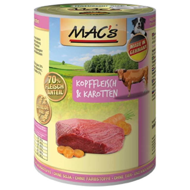 MACs Kopffleisch & Karotten 400g