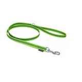 Mystique Gummierte Leine 15mm mit Handschlaufe Standard Karabiner neon grün 1,2m