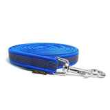 Mystique® Gummierte Schleppleine 12mm mit Handschlaufe Standard Karabiner blau 7,5m