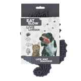Eat Slow Live Longer Lick Mat Seahorse grau