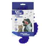 Eat Slow Live Longer Lick Mat Seahorse blau