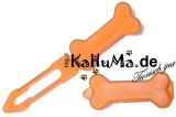 Haarspange Knochen orange
