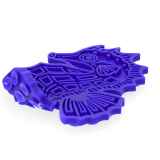 Eat Slow Live Longer Lick Mat Seahorse blau