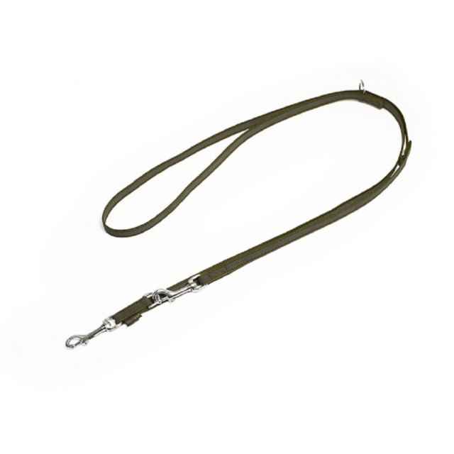 Mystique Gummierte Umhängeleine 12mm Standard Karabiner khaki 2m