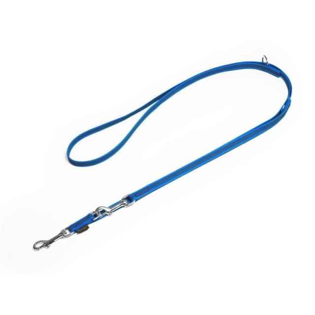 Mystique Gummierte Umhängeleine 12mm Standard Karabiner blau 2m