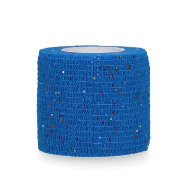 Bandage Animal Blau Glitter  Profi Plus 5 cm Breite