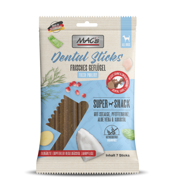 MACs Dog Dental Sticks Geflügel 180g