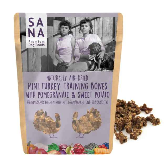 Trainingsknöchelchen Pute mit Granatapfel und Süßkartoffel 100 g