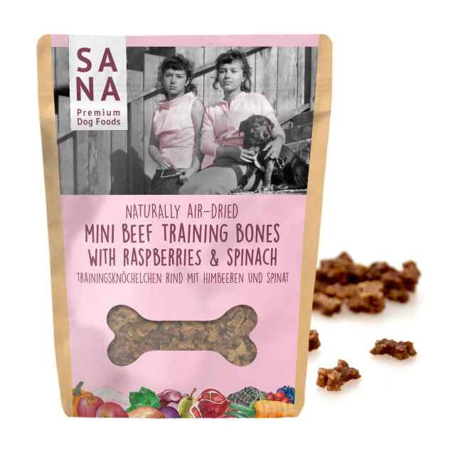 Trainingsknöchelchen Rind mit Himbeeren & Spinat 100 g