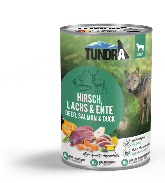 Tundra Dog Hirsch, Lachs & Ente 400g *NEU*