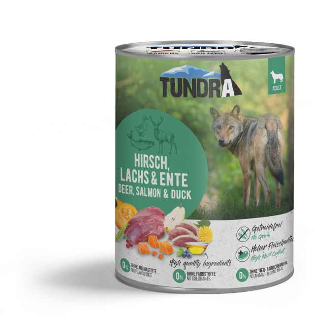 Tundra Dog Hirsch, Lachs & Ente 800g *NEU*