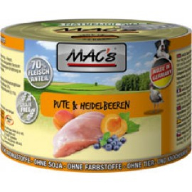 MACs Pute & Heidelbeeren 200g